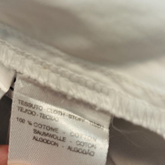 Max Mara Weekend Jacket Women Size 8 White Long Sleeve Lightweight Casual Cotton - Picture 11 of 14